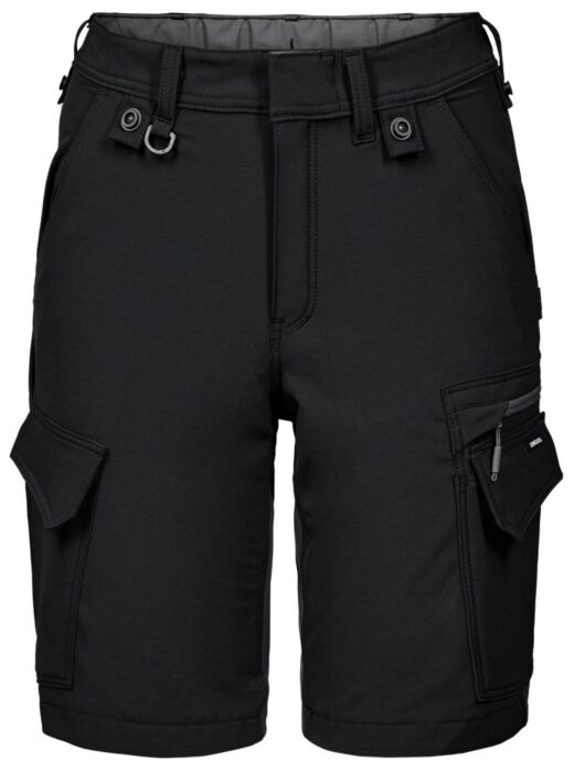 Engel 6341-234 Entire werkshorts met 4-way stretch voor dames Zwart/Antracietgrijs