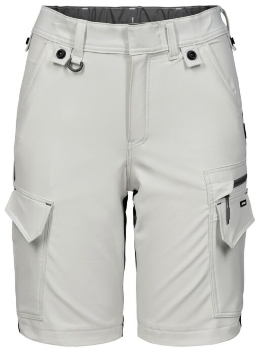 Engel 6341-234 Entire werkshorts met 4-way stretch voor dames Bone White/Anthracite Grey
