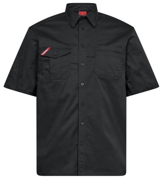 F. Engel 7184-812 Extend Stretch SS Mens Shirt Anthracite