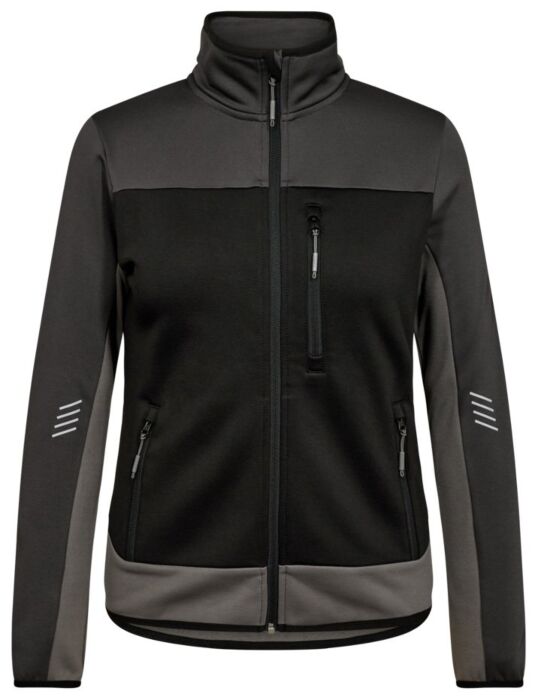 Engel 8336-238 Entire midlayer-jack voor dames Zwart/Antracietgrijs