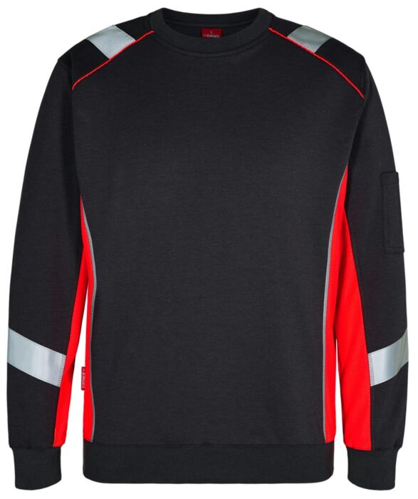 F. Engel 8871-257 Cargo Sweatshirt Black/Red