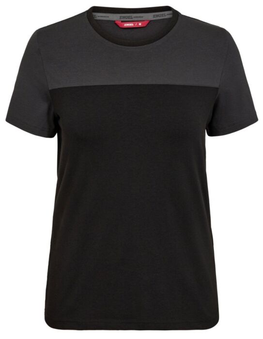 Engel 9334-243 Entire t-shirt voor dames Zwart/Antracietgrijs