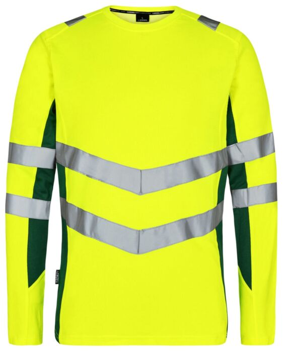 F. Engel 9545-182 Safety T-Shirt LS Yellow/Green
