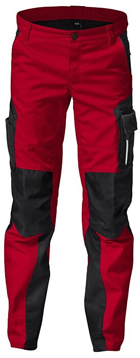 FHB Hugo Kinder werkbroek Rood-Zwart