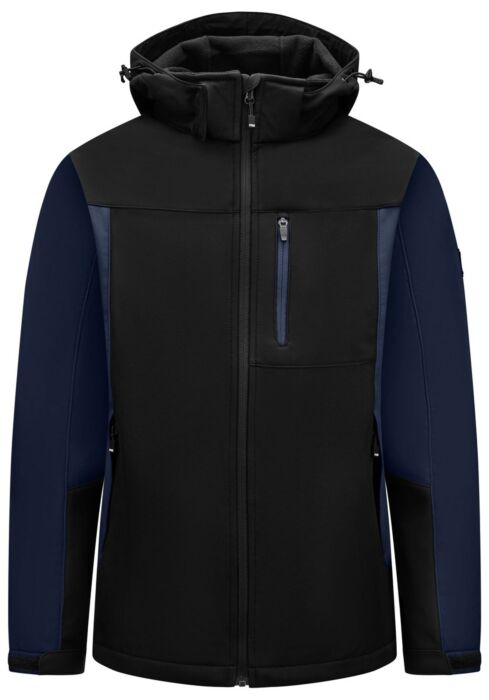 FHB Jannik Softshell-Jack Marineblauw-Zwart