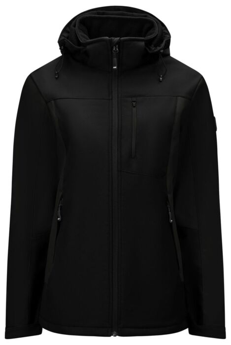 FHB Julia Softshell-Jack Dames Zwart