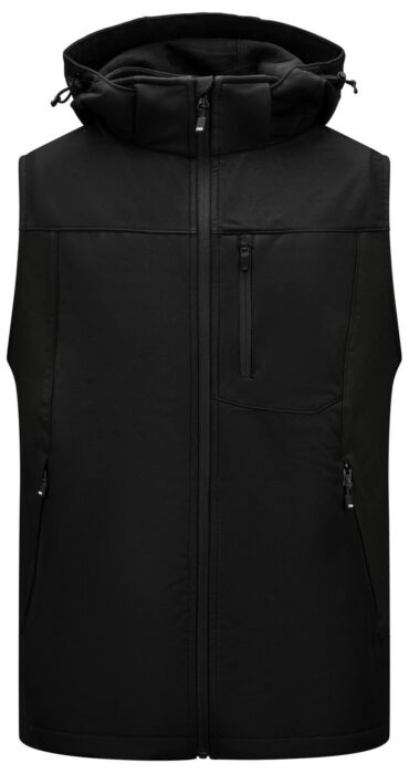 FHB Justus Softshell-Gilet Zwart