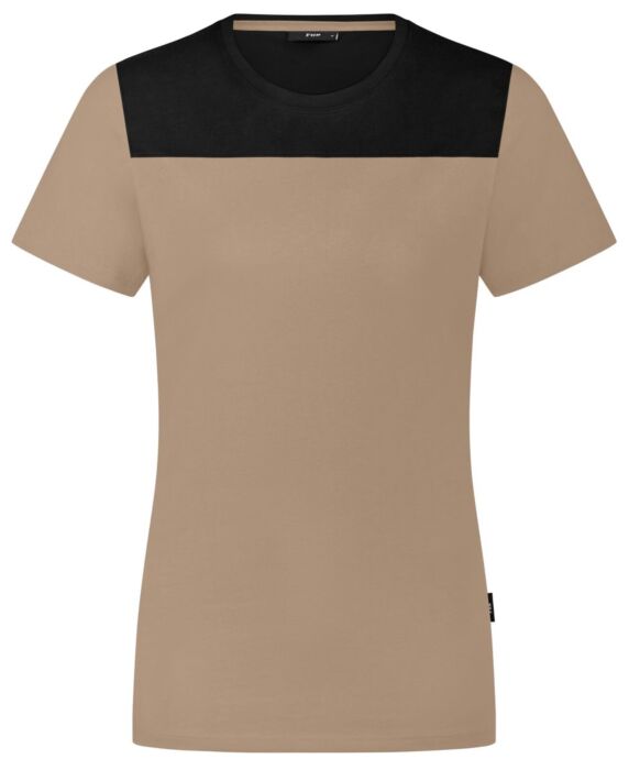 FHB Kira T-Shirt Beige-Zwart