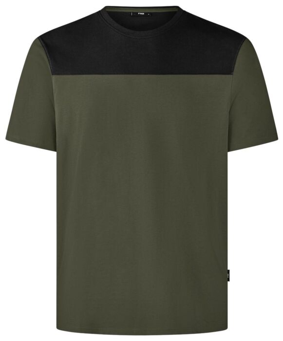 FHB Knut T-Shirt Olijf-Zwart