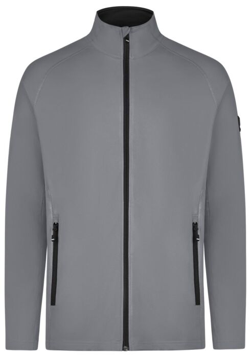 FHB Kuno Fleecejack Powerstretch Grijs