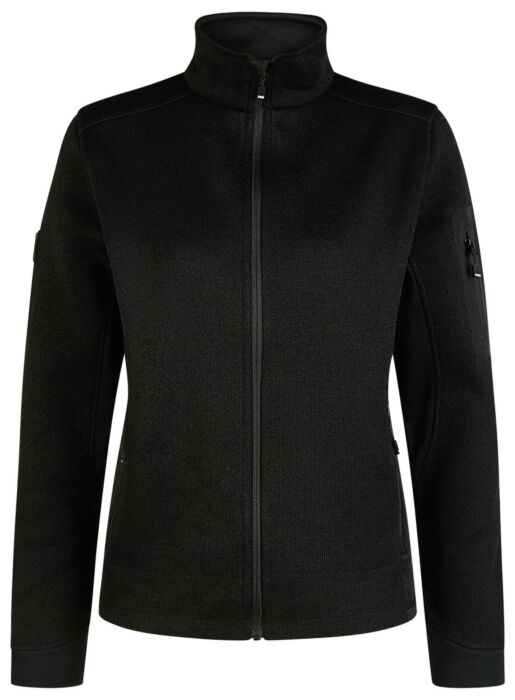 FHB Marieke Damesvest Tricotfleece Zwart