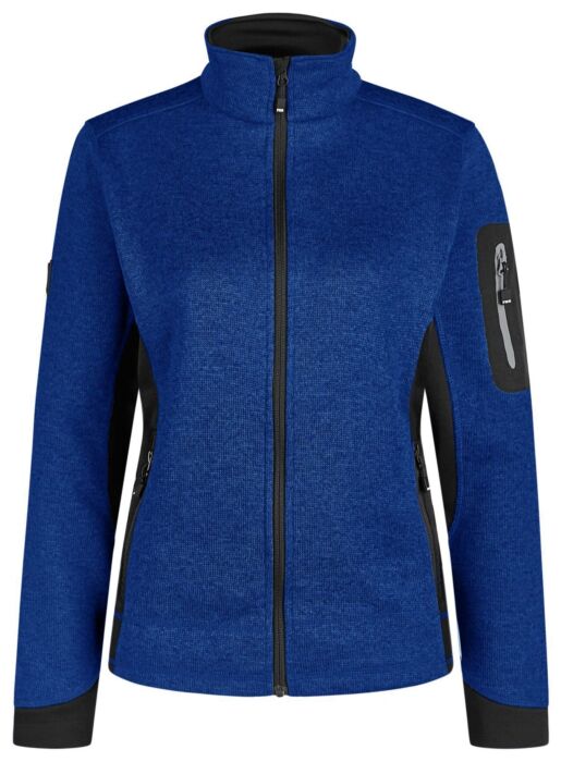 FHB Marieke Damesvest Tricotfleece Korenblauw-Zwart