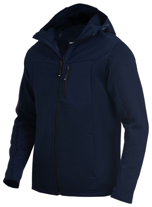 FHB Maximilian Hybrid-Softshell-Jack Marineblauw