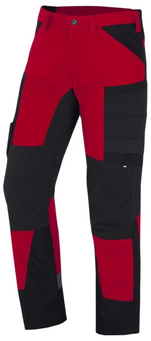 FHB Mio Werkbroek Elastisch Rood-Zwart