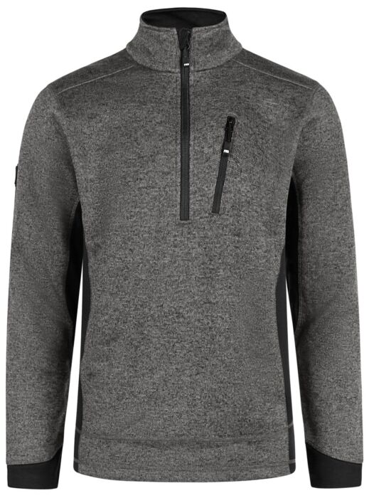 FHB Patrick Tricotfleece Trui Antraciet-Zwart