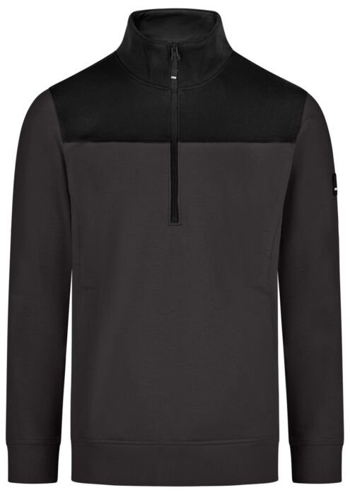 FHB Rob Zip-Sweatshirt Anthraciet.Zwart