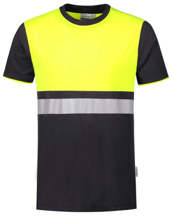 Santino Hannover T-shirt Graphite / Fluor Yellow