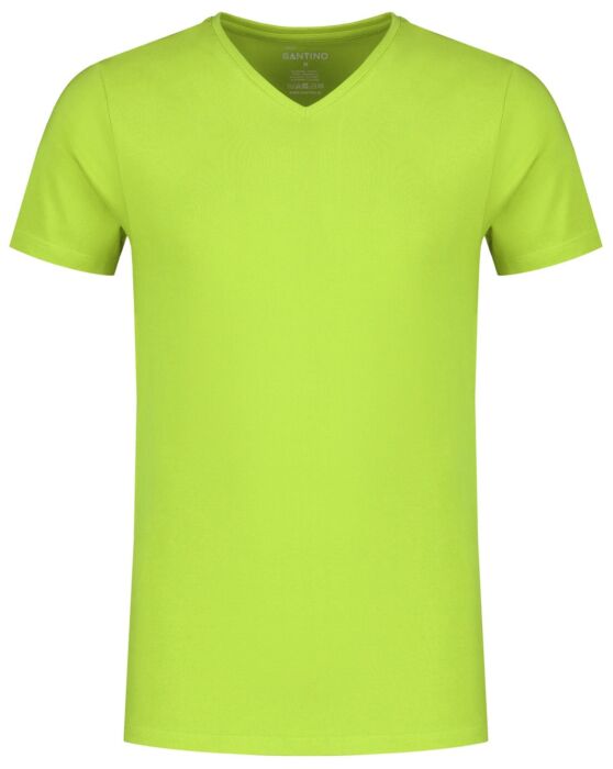 Santino Jazz V-neck T-shirt Lime