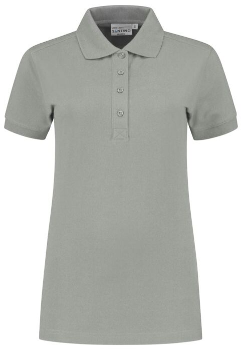 Santino Leeds Ladies Poloshirt Silver Grey