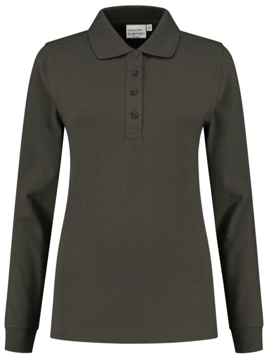 Santino Lexington Ladies Poloshirt Charcoal