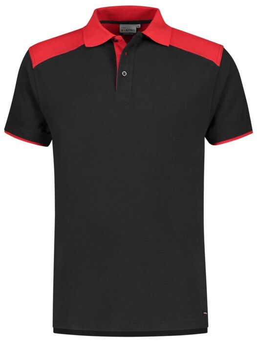 Santino Tivoli Poloshirt Black / Red