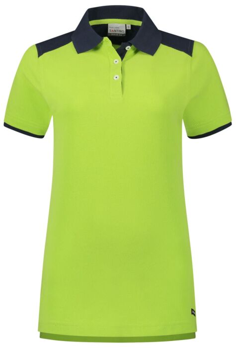 Santino Tivoli Ladies Poloshirt Lime / Real Navy