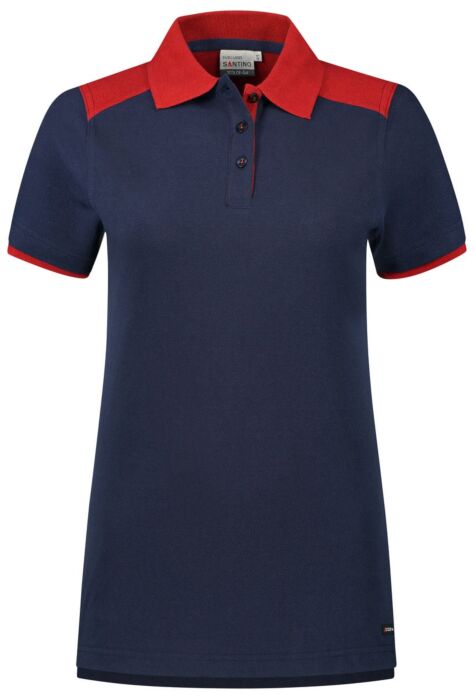 Santino Tivoli Ladies Poloshirt Real Navy / Red