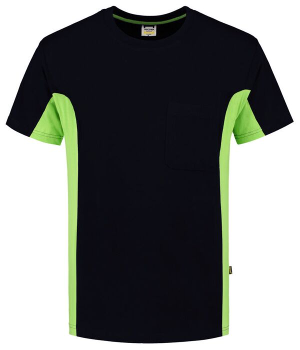 Tricorp 102002 T-Shirt Marineblauw-Lime