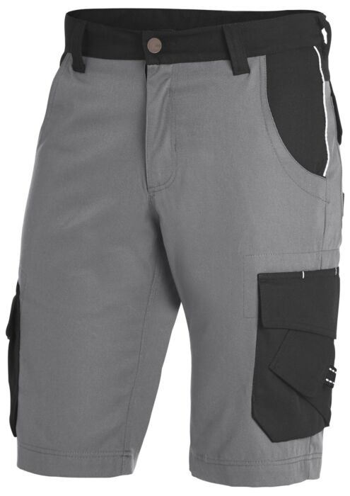 FHB Theo Bermuda Twill Grijs-Zwart