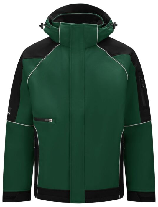 FHB Walter Softshell-Jack Groen-Zwart