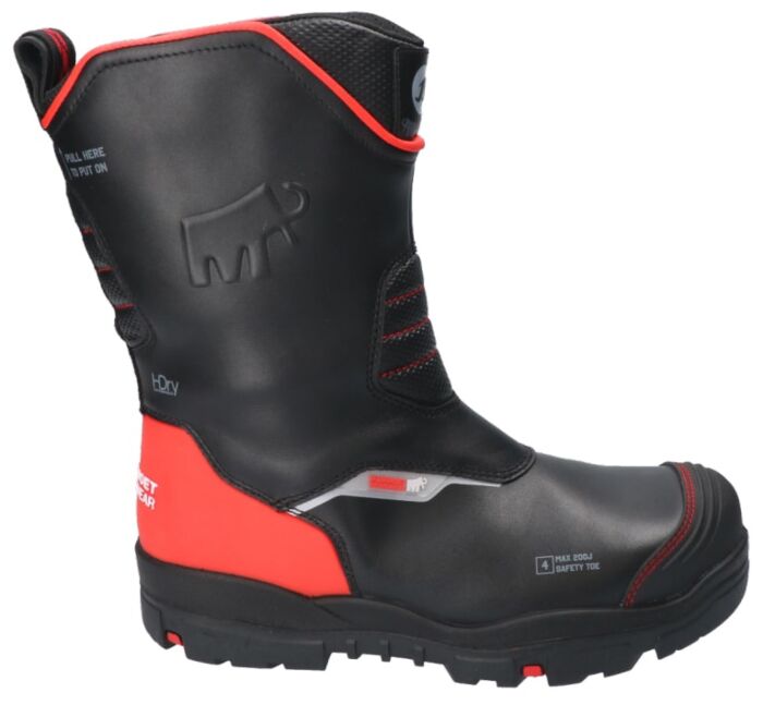 Bata Mammoet Barge S3 HG Zwart/Rood (XW)