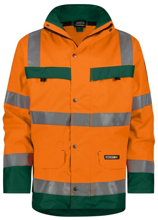DASSY® Atlantis Hogezichtbaarheidsparka Fluo-Oranje/Flessengroen