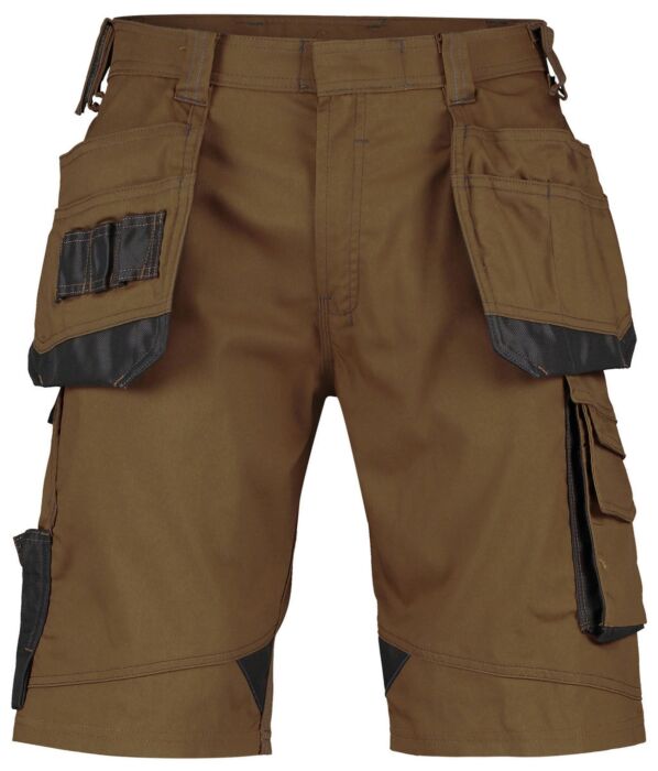 DASSY® Bionic Holsterzakkenshort Leembruin/Antracietgrijs