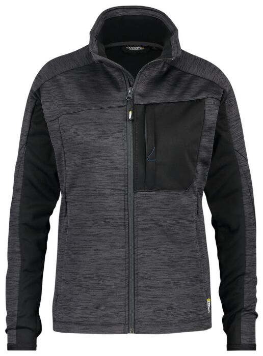DASSY® Convex Women Midlayervest voor dames Antracietgrijs/Zwart