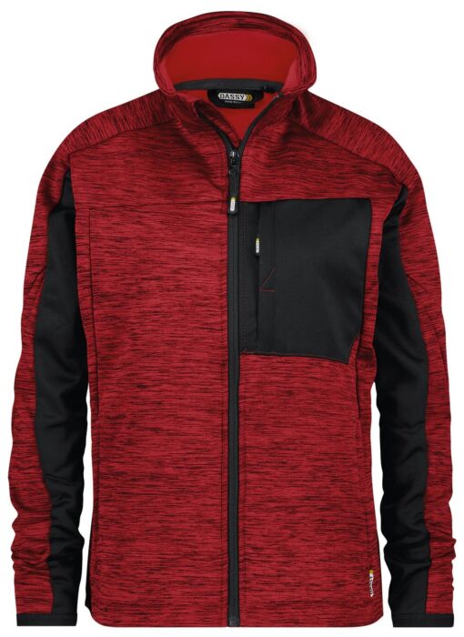 DASSY® Convex Women Midlayervest voor dames Rood/Zwart