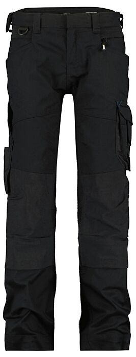 DASSY® Dynax Women Werkbroek met stretch en kniezakken voor dames Zwart