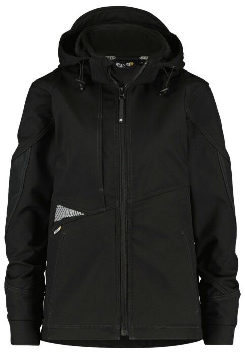 DASSY® Gravity Women Softshelljas voor dames Zwart