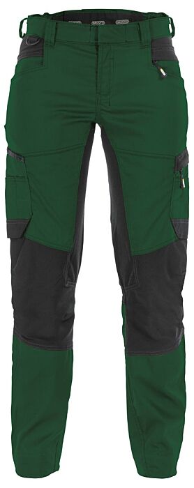 DASSY® Helix Women Werkbroek met stretch voor dames Flessengroen/Zwart