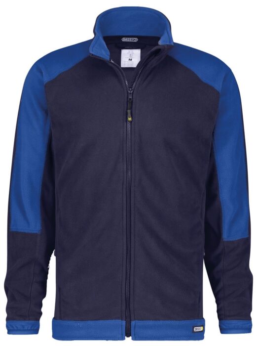 DASSY® Kazan Tweekleurige fleecevest Marineblauw/Korenblauw