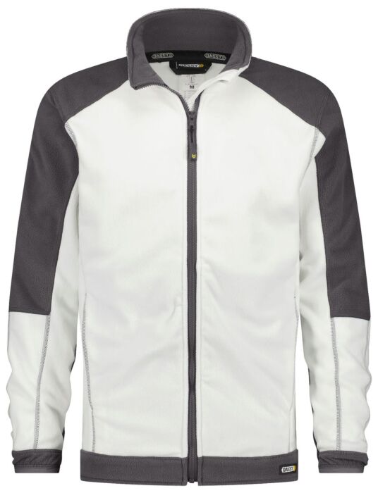 DASSY® Kazan Tweekleurige fleecevest Wit/Cementgrijs