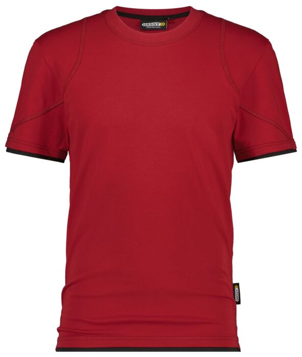 DASSY® Kinetic T-shirt Rood/Zwart