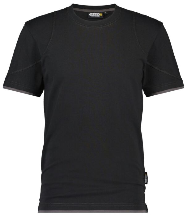 DASSY® Kinetic T-shirt Zwart/Antracietgrijs