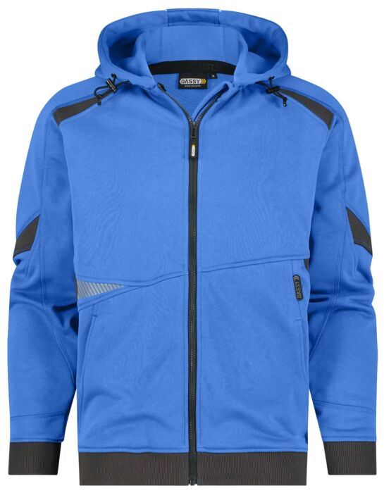 DASSY® Lunax Hoodie Azuurblauw/Antracietgrijs