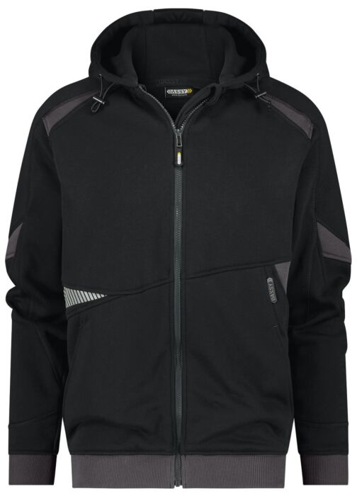 DASSY® Lunax Hoodie Zwart/Antracietgrijs