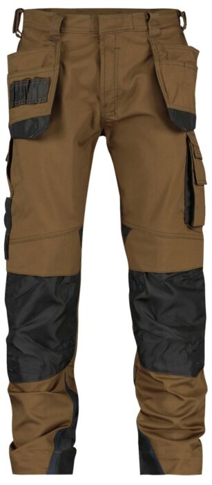 DASSY® Magnetic Holsterzakkenbroek met kniezakken Leembruin/Antracietgrijs