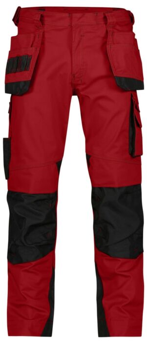 DASSY® Magnetic Holsterzakkenbroek met kniezakken Rood/Zwart