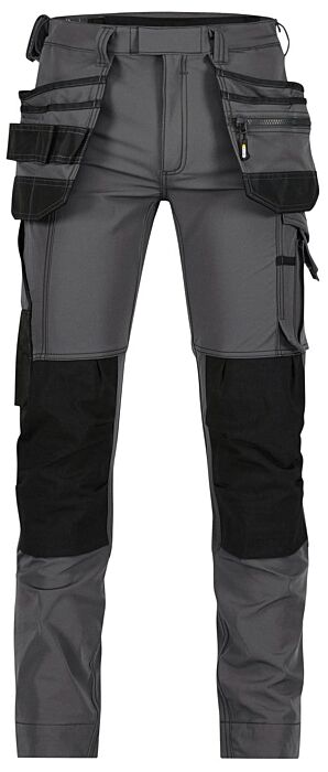 DASSY® Matrix Stretch holsterzakkenbroek met kniezakken Antracietgrijs/Zwart