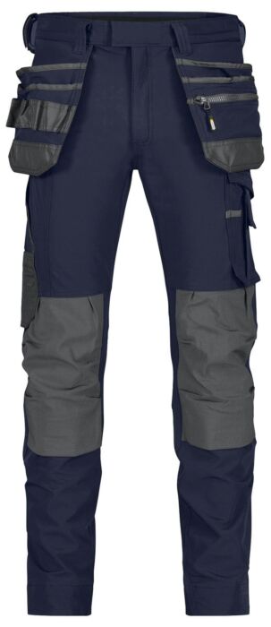 DASSY® Matrix Stretch holsterzakkenbroek met kniezakken Nachtblauw/Antracietgrijs