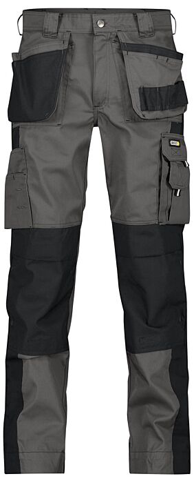 DASSY® Seattle Tweekleurige holsterzakkenbroek met kniezakken Cementgrijs/Zwart 245gr