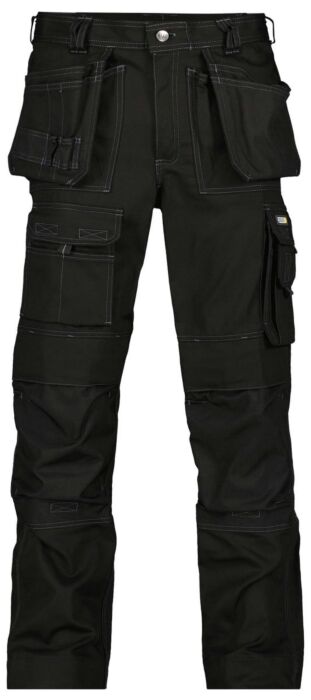 DASSY® Texas Canvas holsterzakkenbroek met kniezakken Zwart